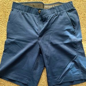 Navy Under armour golf shorts